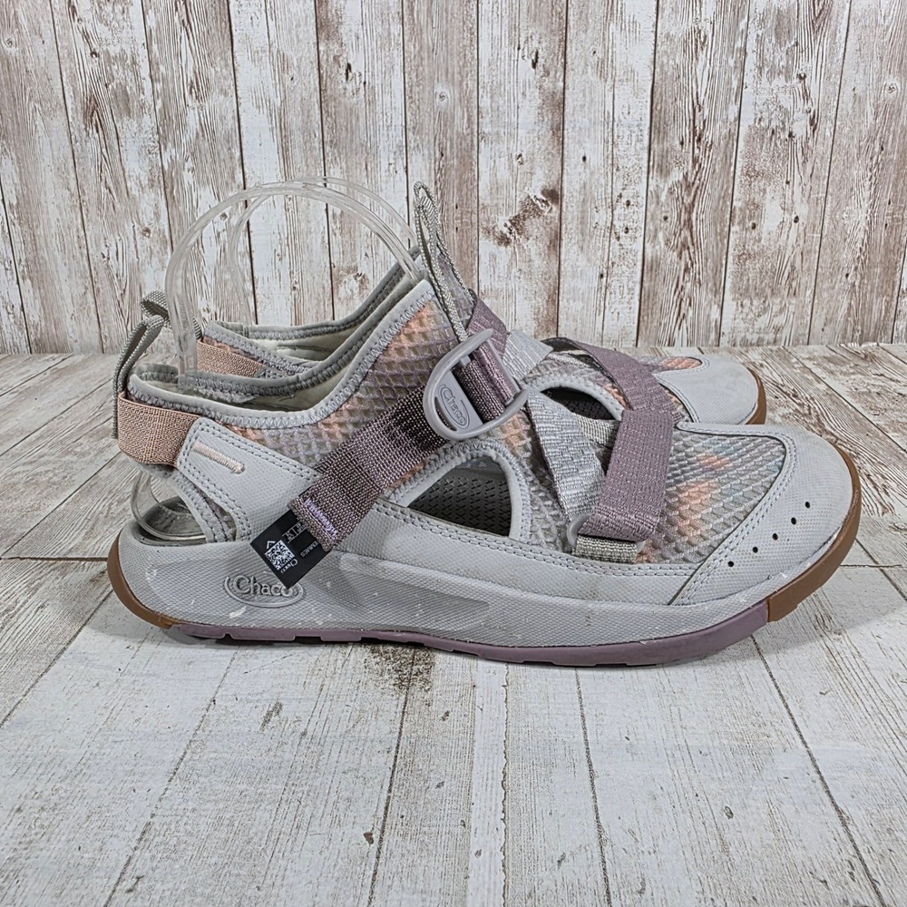 Chaco Odyssey Womens Grey Purple Hybrid Sport Hiking Sandals J107304 Size 9